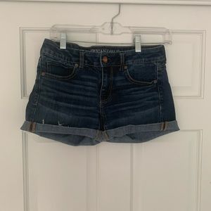 American Eagle Super Stretch Denim Midi Shorts